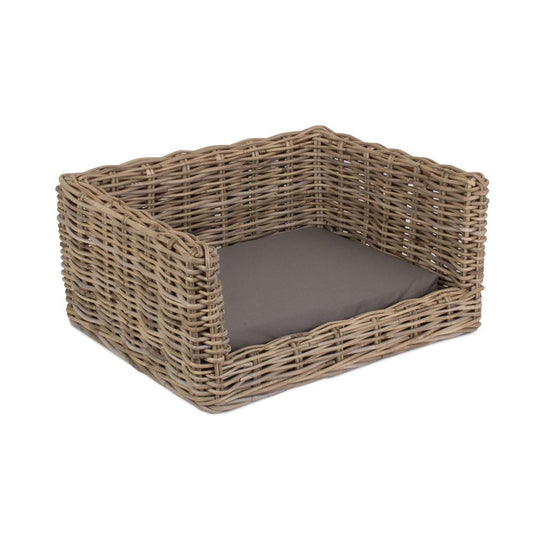 The Millie Lounger Rattan Dog Sofa Bed Small