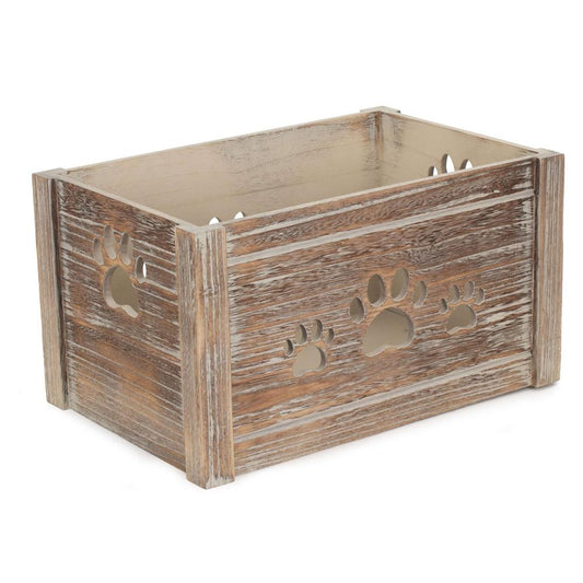 Full view of The Alderfold Chest – wooden pet toy storage box crafted for countryside companions, blending heritage charm with playful practicality