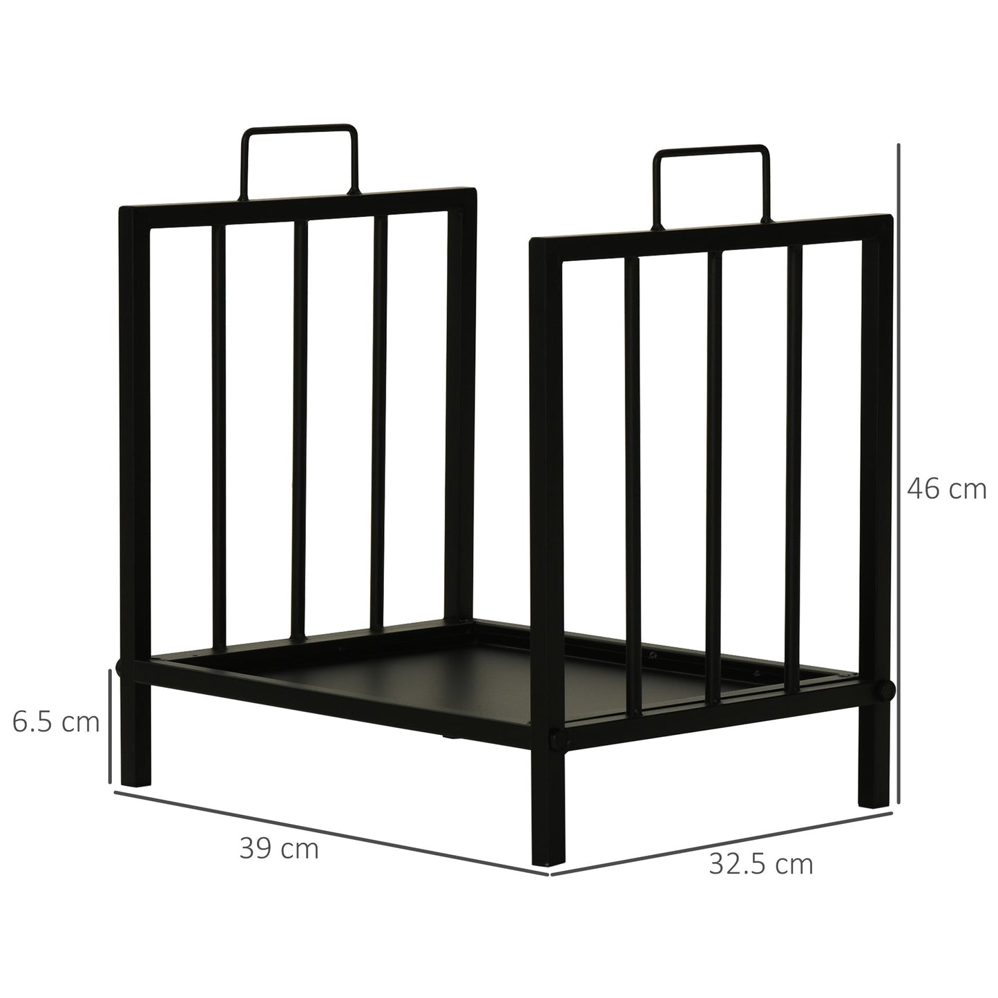 Ashwick Hearth Log Rack – Elevated Fireside Storage - The Timeless Trading Co.