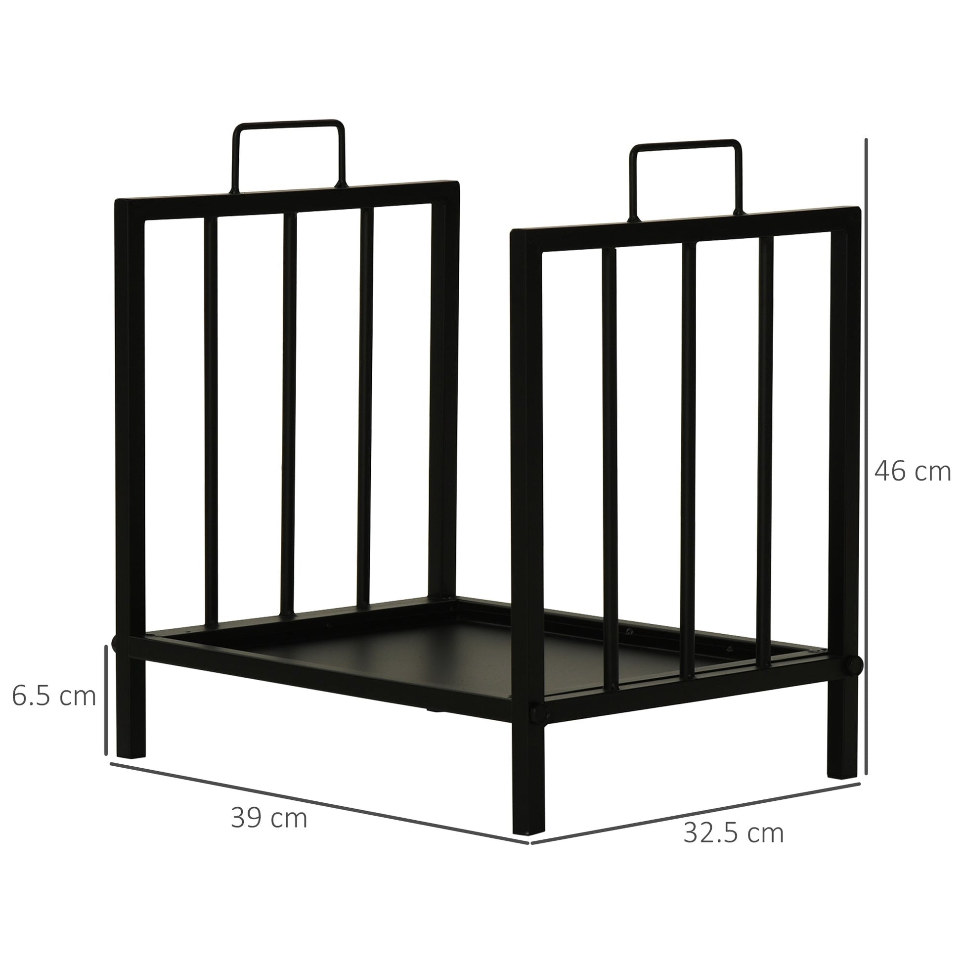 Ashwick Hearth Log Rack – Elevated Fireside Storage - The Timeless Trading Co.