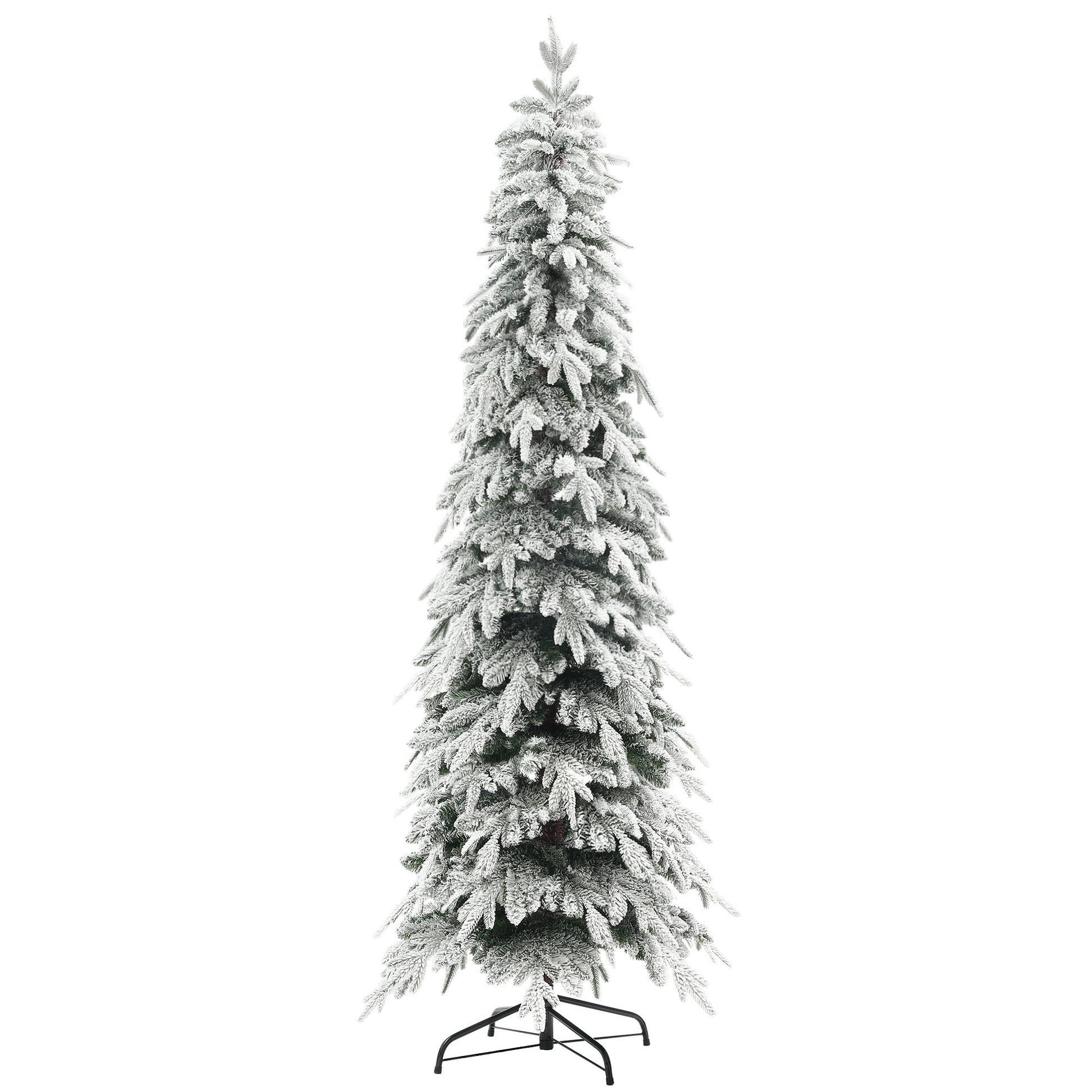 Brambleglen Pine – 7ft Snow - Covered Unlit Tree - The Timeless Trading Co.