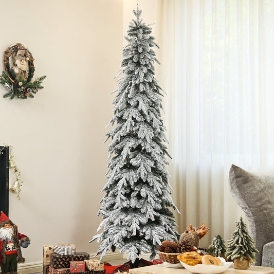 Brambleglen Pine – 7ft Snow - Covered Unlit Tree - The Timeless Trading Co.