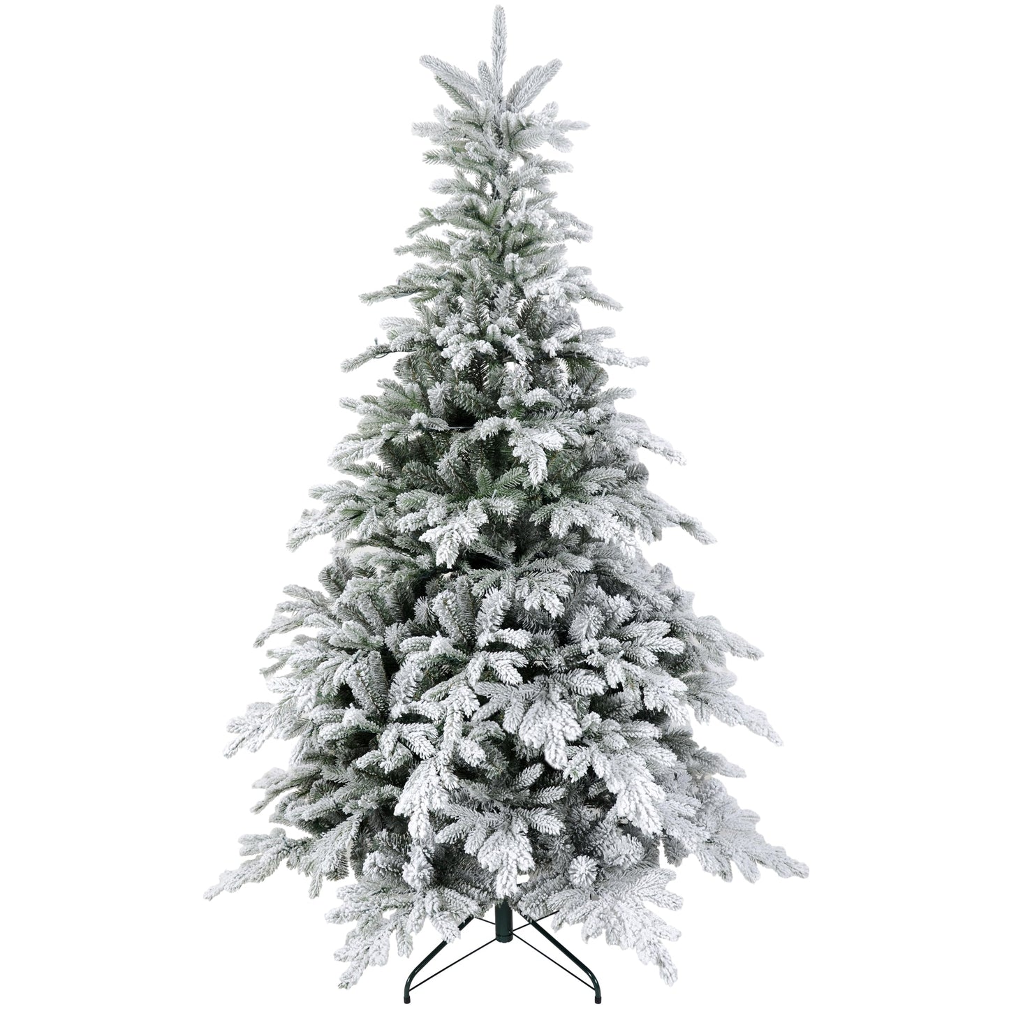 Everfrost Fir – 6ft Snow - Flocked Tree with LED Lights - The Timeless Trading Co.