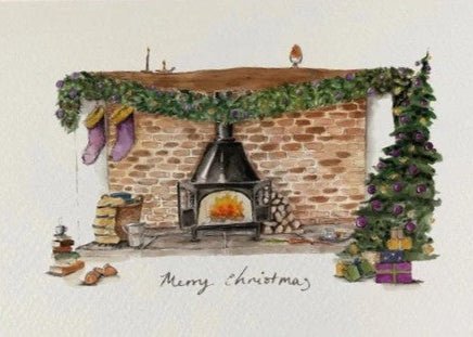 Inglenook Fireplace – Countryside Christmas Card - The Timeless Trading Co.