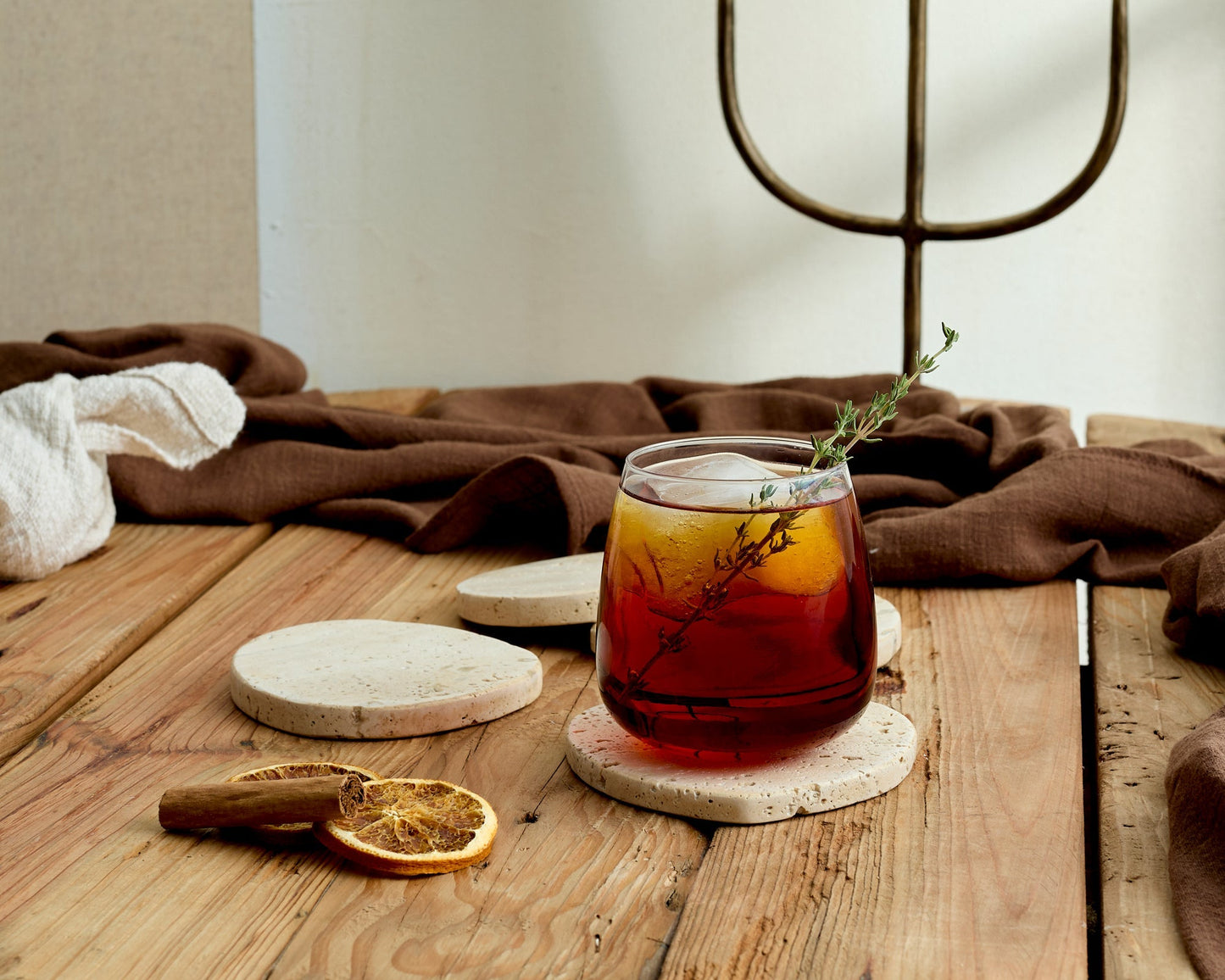 Irregular Travertine Coasters – Timeless Charm for Gathered Tables - The Timeless Trading Co.