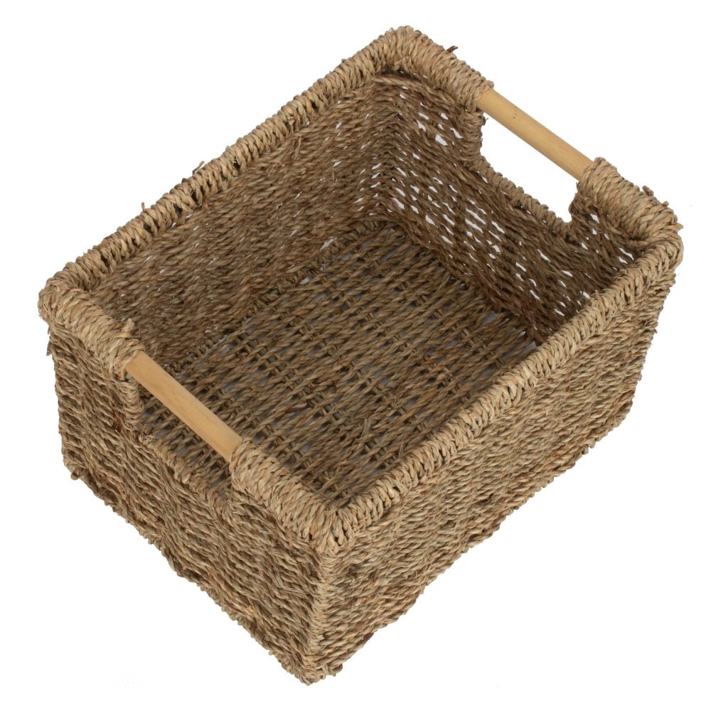 Skansen Basket – Handwoven Seagrass Storage in Three Sizes - The Timeless Trading Co.