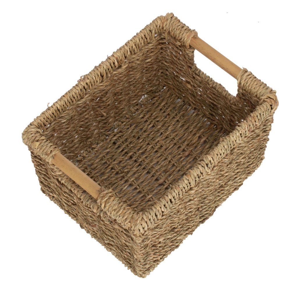 Skansen Basket – Handwoven Seagrass Storage in Three Sizes - The Timeless Trading Co.