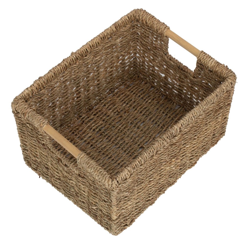 Skansen Basket – Handwoven Seagrass Storage in Three Sizes - The Timeless Trading Co.