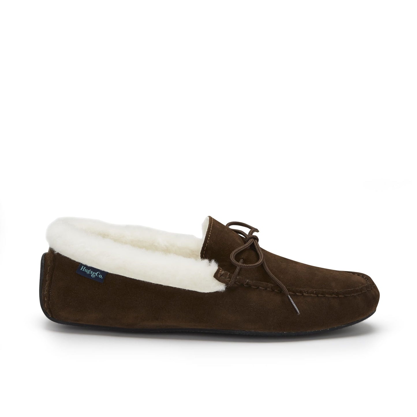 Slippers, sheepskin, brown suede - The Timeless Trading Co.