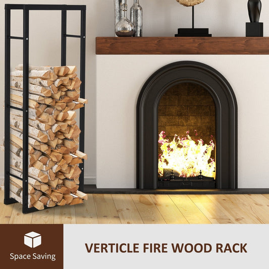 The Ashwell Cradle — Tall Double - Tier Log Holder with Balanced Rails - The Timeless Trading Co.