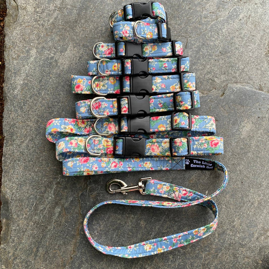 The Blue Rose Wander – Collars & Leads for Cottage Garden Companions - The Timeless Trading Co.