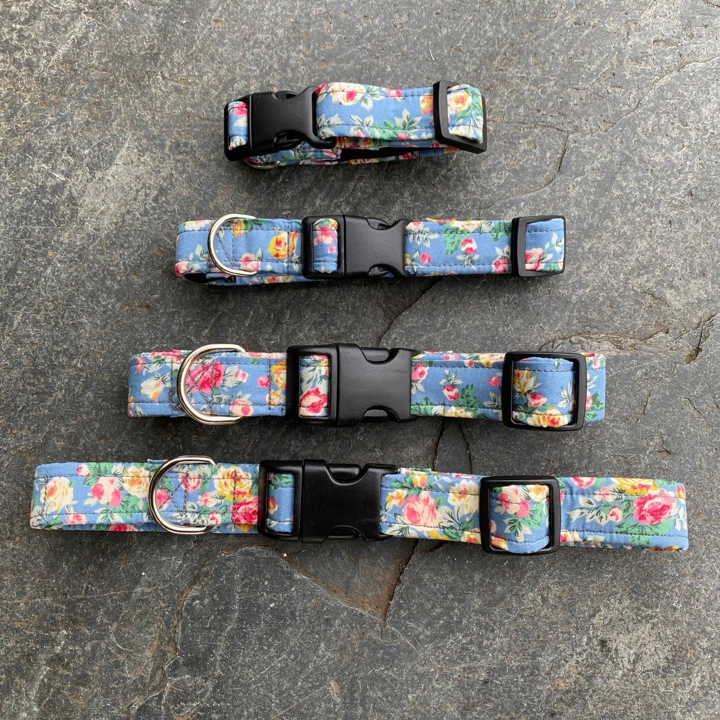The Blue Rose Wander – Collars & Leads for Cottage Garden Companions - The Timeless Trading Co.