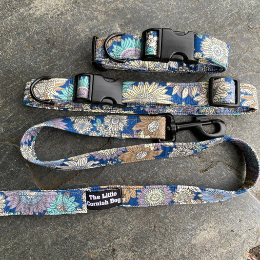 The Blue Sunflower Saunter – Collars, Leads & Harnesses for Joyful Companions - The Timeless Trading Co.