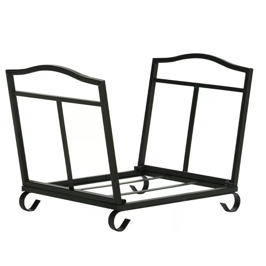 The Bramblestead Log Keeper — Foldable Fireplace Rack with Slatted Base - The Timeless Trading Co.