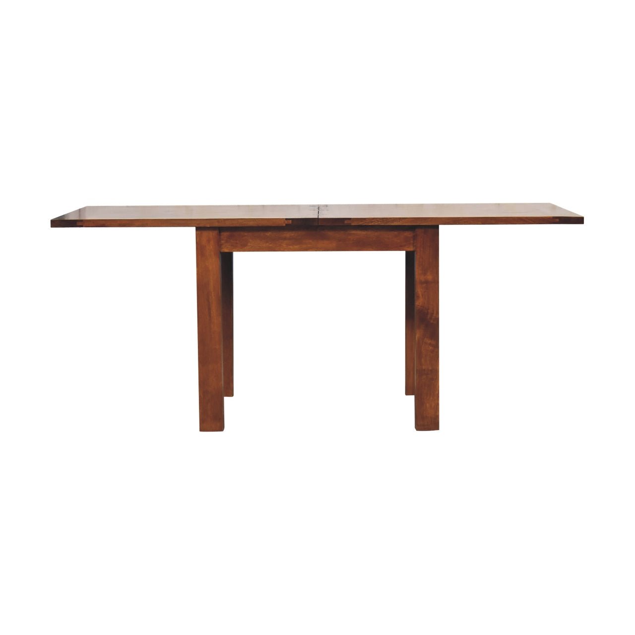 The Chestnut Hearth Table – Extendable Mango Wood Dining Table - The Timeless Trading Co.