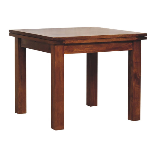 The Chestnut Hearth Table – Extendable Mango Wood Dining Table - The Timeless Trading Co.