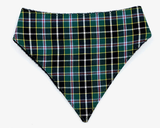 The Cornish Field Whimsy – Tartan Dog Bandana with Fleece Backing - The Timeless Trading Co.