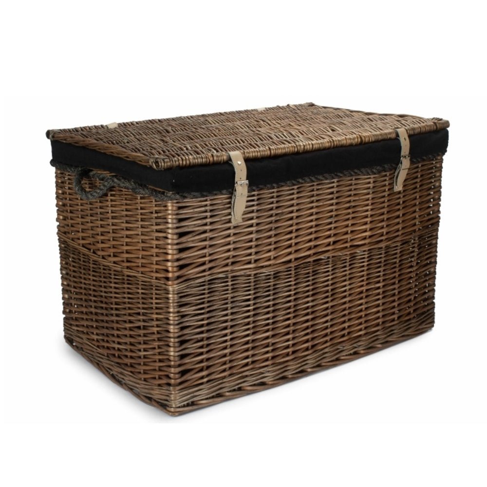 The Hatherleigh Holdall – Large Wicker Storage Chest for Cushions & Throws - The Timeless Trading Co.