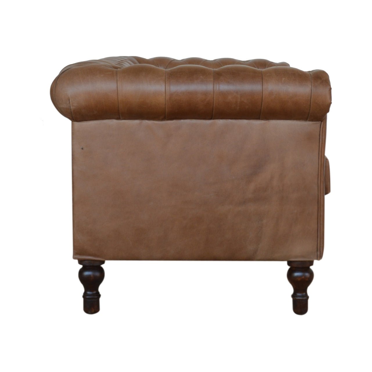 The Hearthmere Chesterfield – Buffalo Leather Two - Seater - The Timeless Trading Co.