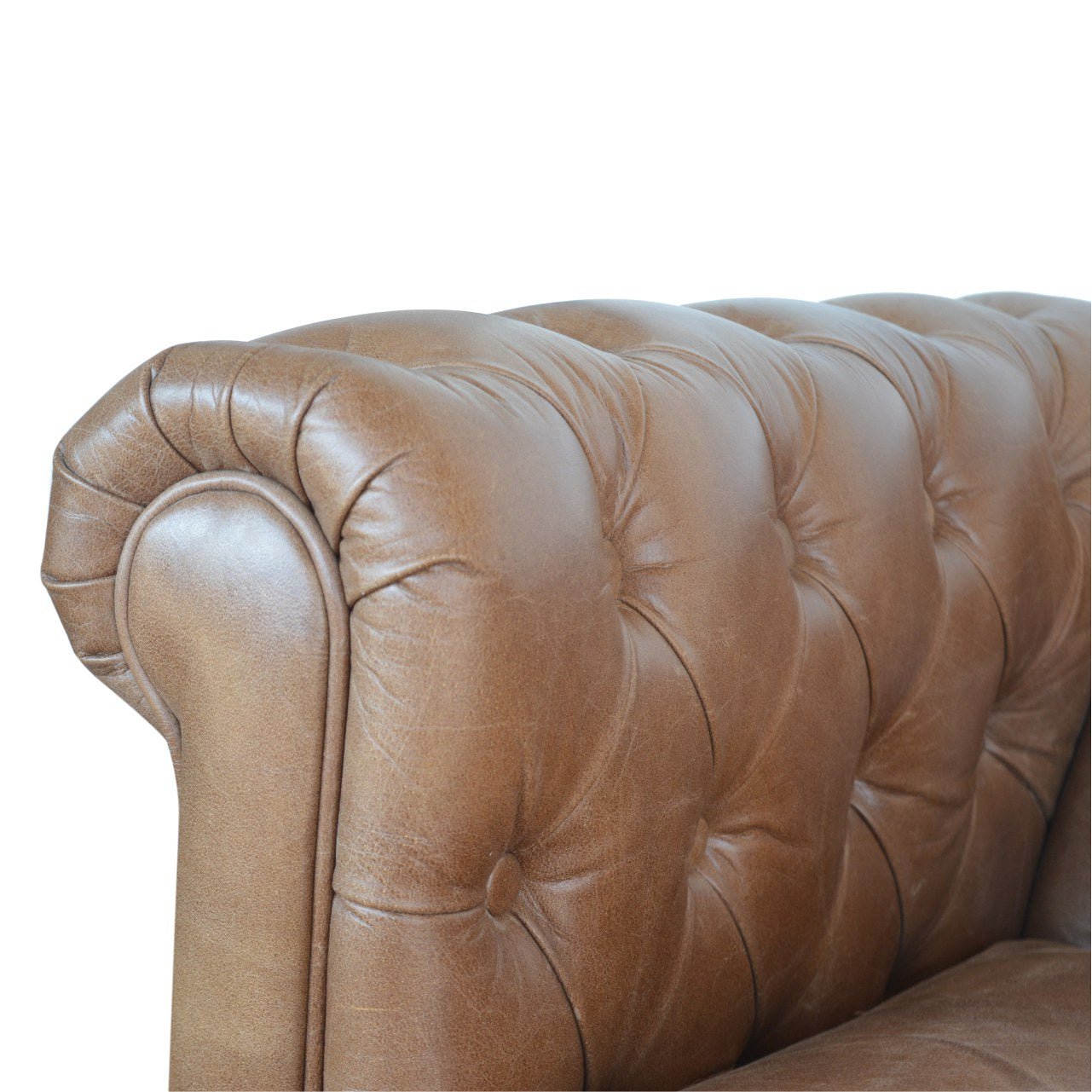 The Hearthmere Chesterfield – Buffalo Leather Two - Seater - The Timeless Trading Co.