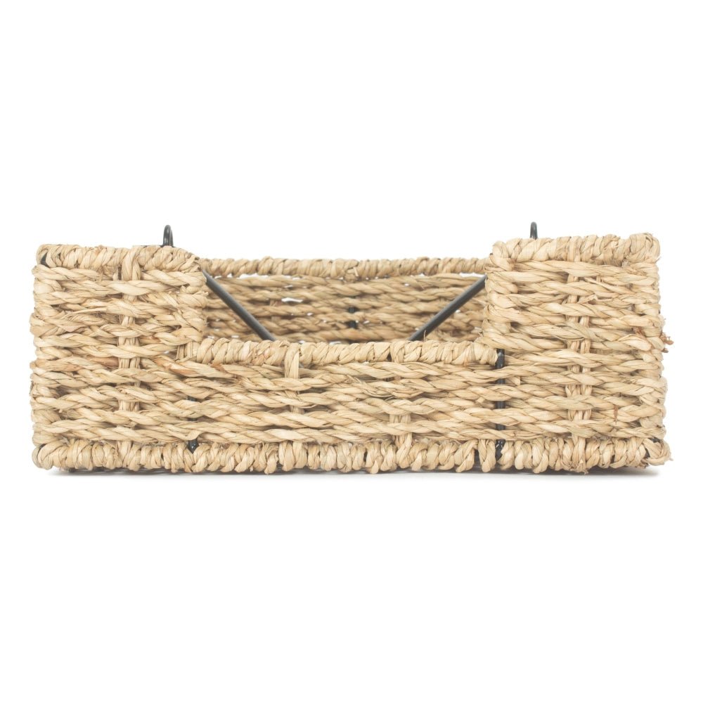 The Mersea Napkin Keeper – Handwoven Seagrass & Metal Frame - The Timeless Trading Co.