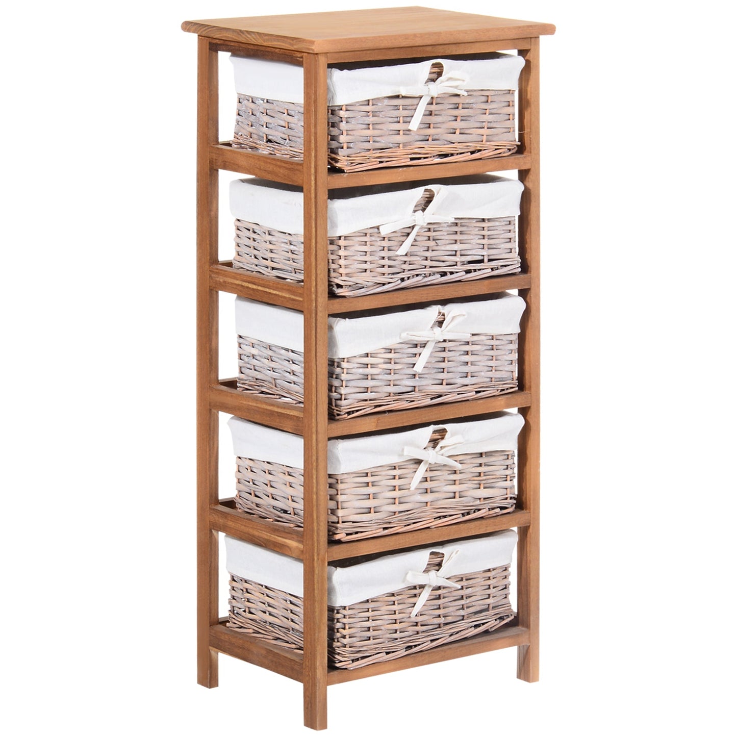 The Quiet Drawerkeeper — Wicker & Wood Cabinet for Bathroom Rituals - The Timeless Trading Co.