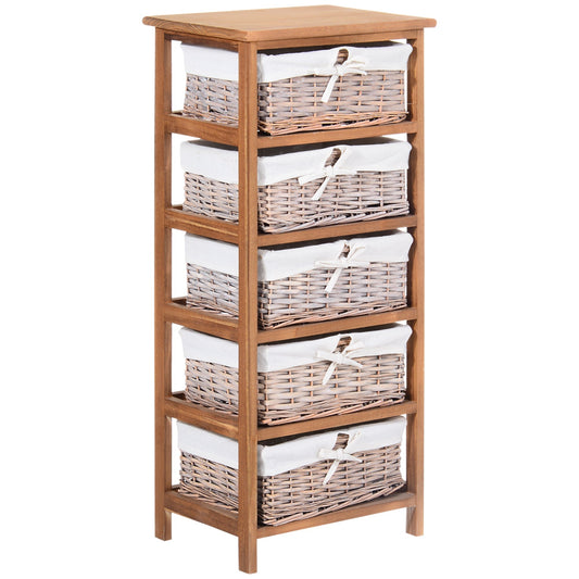 The Quiet Drawerkeeper — Wicker & Wood Cabinet for Bathroom Rituals - The Timeless Trading Co.