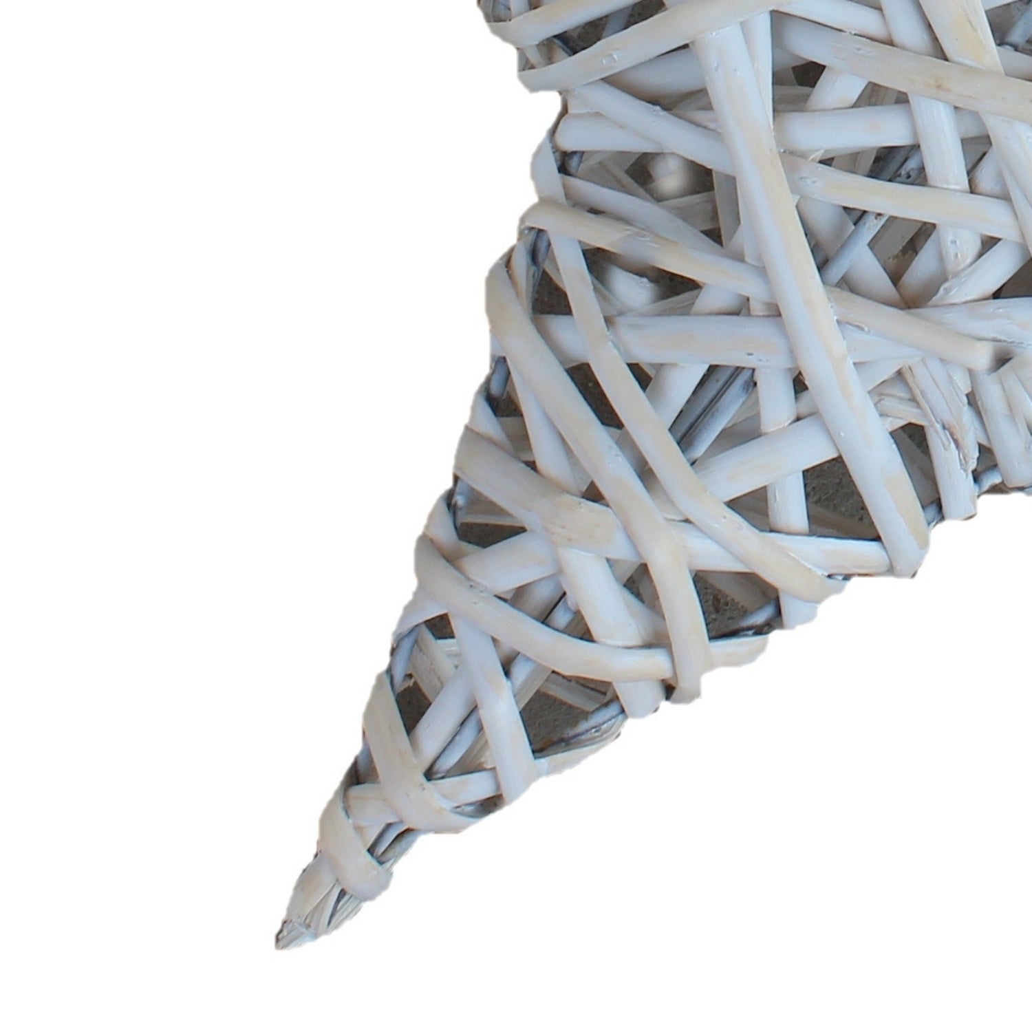 Whispering Wicker Star – Whitewashed Festive Keepsake - The Timeless Trading Co.
