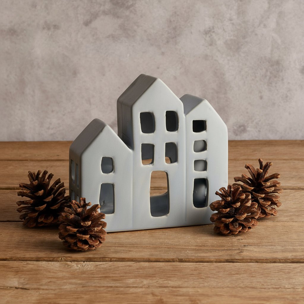 Wintersbury Ceramic Candle House – Festive Glow - The Timeless Trading Co.
