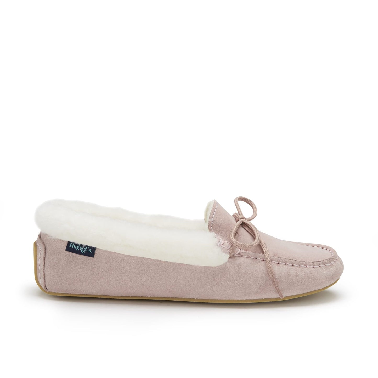 Women's slippers, sheepskin, ice pink suede - The Timeless Trading Co.