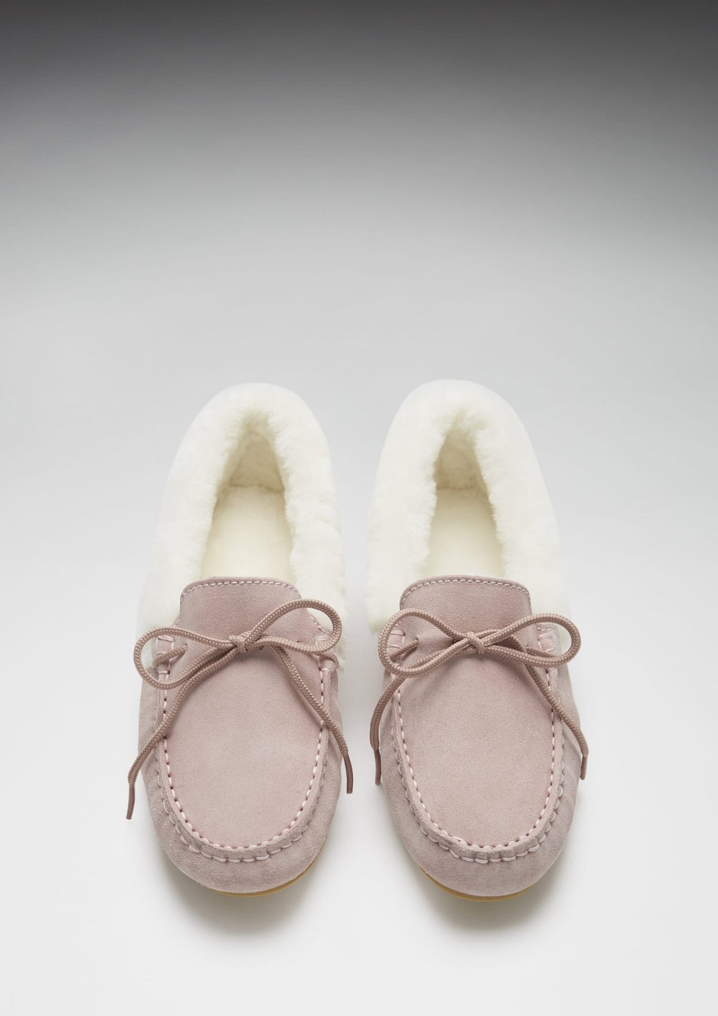 Women's slippers, sheepskin, ice pink suede - The Timeless Trading Co.