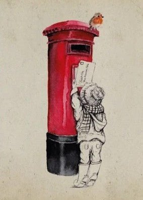 A Letter To Santa – Countryside Christmas Card - The Timeless Trading Co.