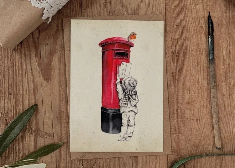 A Letter To Santa – Countryside Christmas Card - The Timeless Trading Co.
