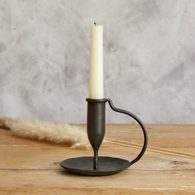 Ashford Iron Candle Holder – Rustic Glow by Timeless Trading - The Timeless Trading Co.