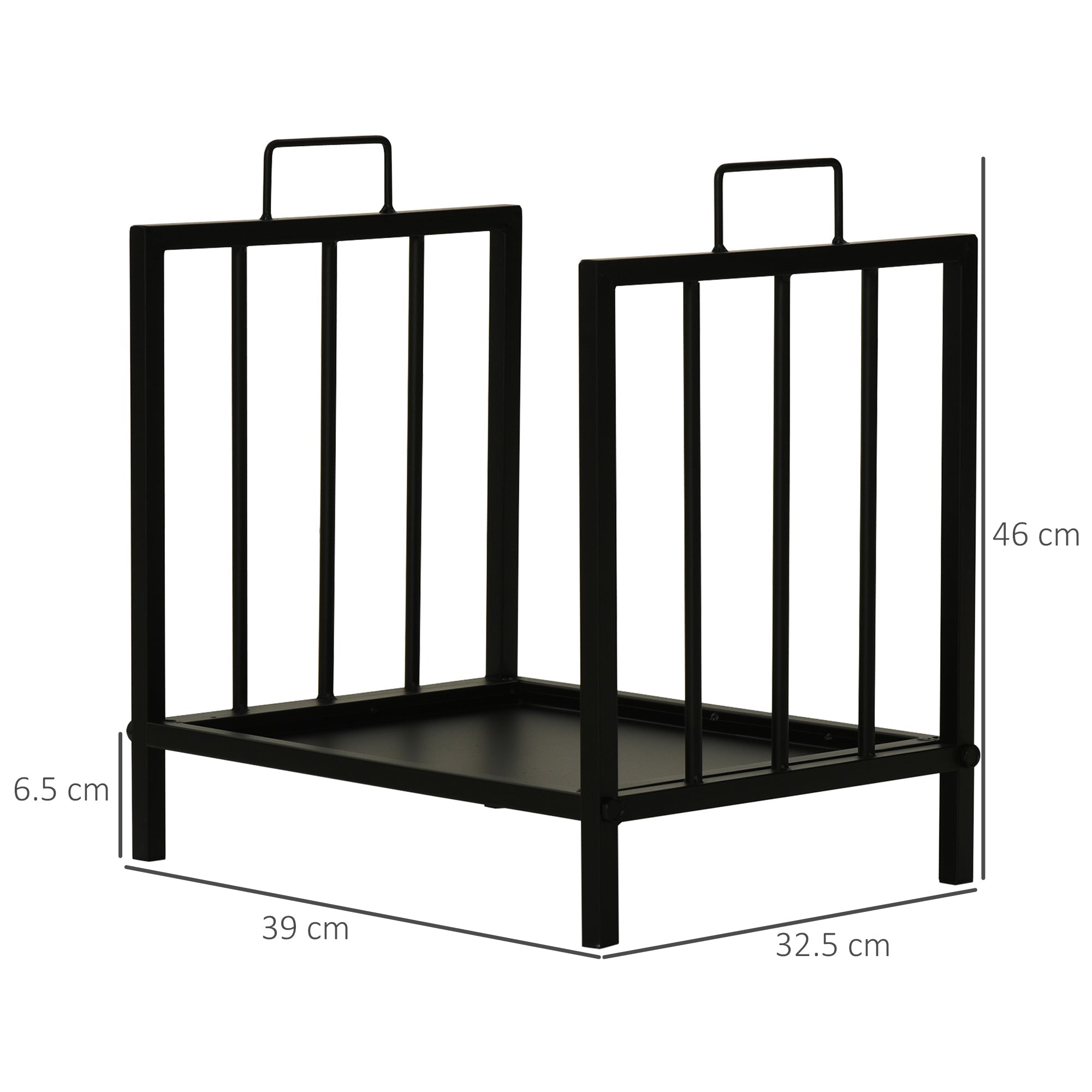Ashwick Hearth Log Rack – Elevated Fireside Storage - The Timeless Trading Co.