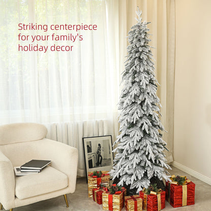 Brambleglen Pine – 7ft Snow - Covered Unlit Tree - The Timeless Trading Co.