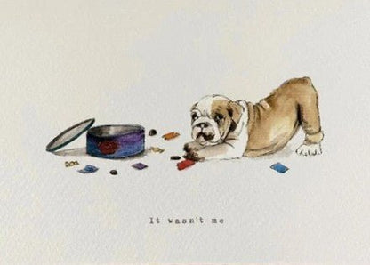 Naughty Puppy – It Wasn’t Me Christmas Card - The Timeless Trading Co.