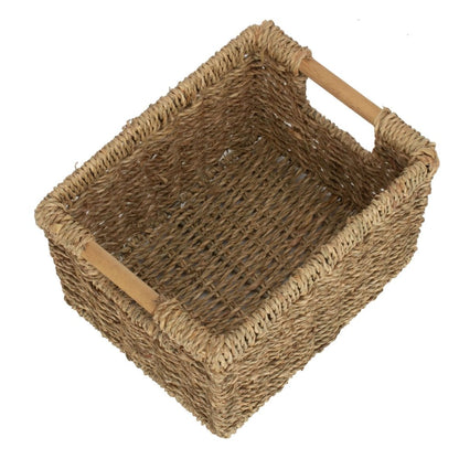 Skansen Basket – Handwoven Seagrass Storage in Three Sizes - The Timeless Trading Co.