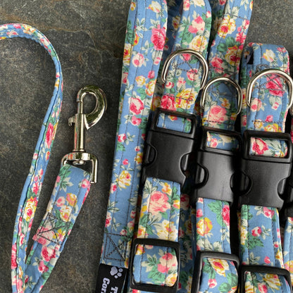 The Blue Rose Wander – Collars & Leads for Cottage Garden Companions - The Timeless Trading Co.