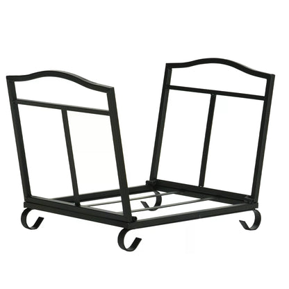 The Bramblestead Log Keeper — Foldable Fireplace Rack with Slatted Base - The Timeless Trading Co.