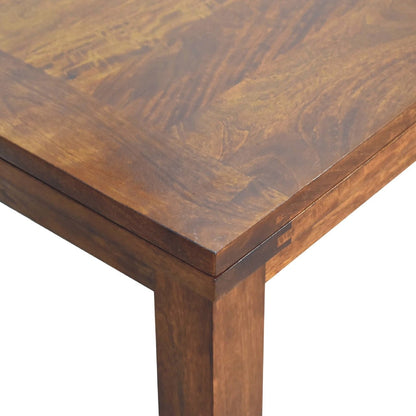The Chestnut Hearth Table – Extendable Mango Wood Dining Table - The Timeless Trading Co.