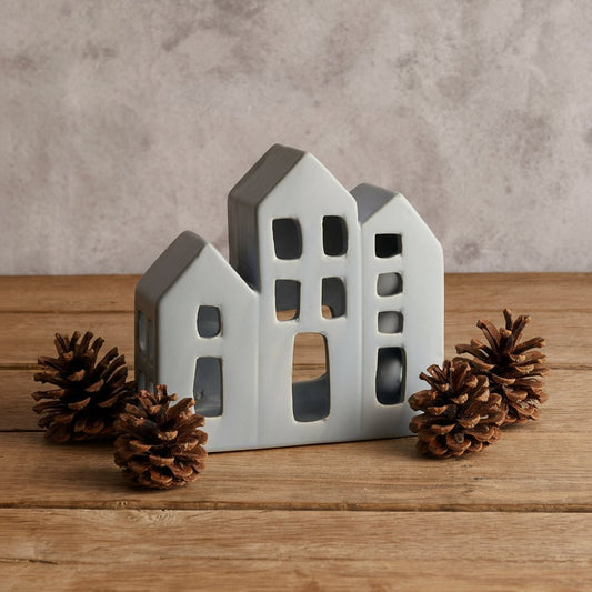 Wintersbury Ceramic Candle House – Festive Glow - The Timeless Trading Co.