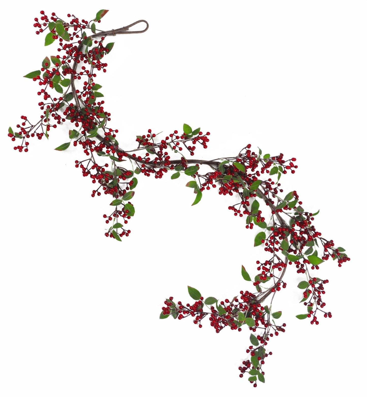 Winthrop Red Berry Garland – 150cm Natural Festive Stem - The Timeless Trading Co.
